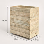 Hochbeet aus Holz 88 x 40 × 80 cm