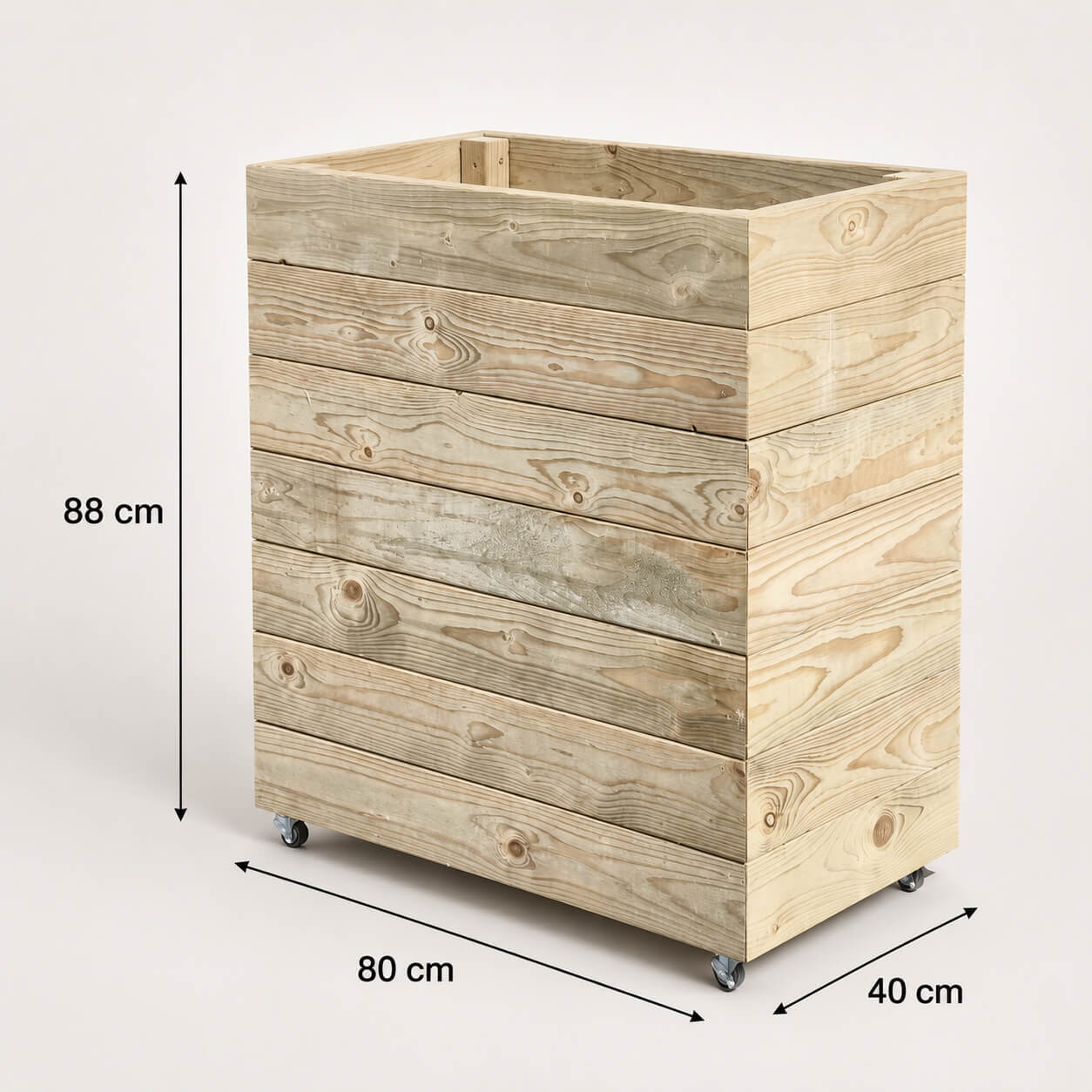 Hochbeet aus Holz 88 x 40 × 80 cm