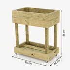 Hochbeet aus Holz 88 x 40 × 80 cm