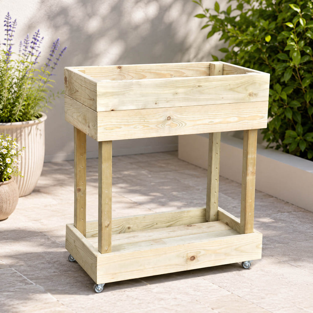 Hochbeet aus Holz 88 x 40 × 80 cm