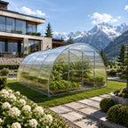 Gewächshaus aus Polycarbonat mit Stahlrahmen | 3 m Breite