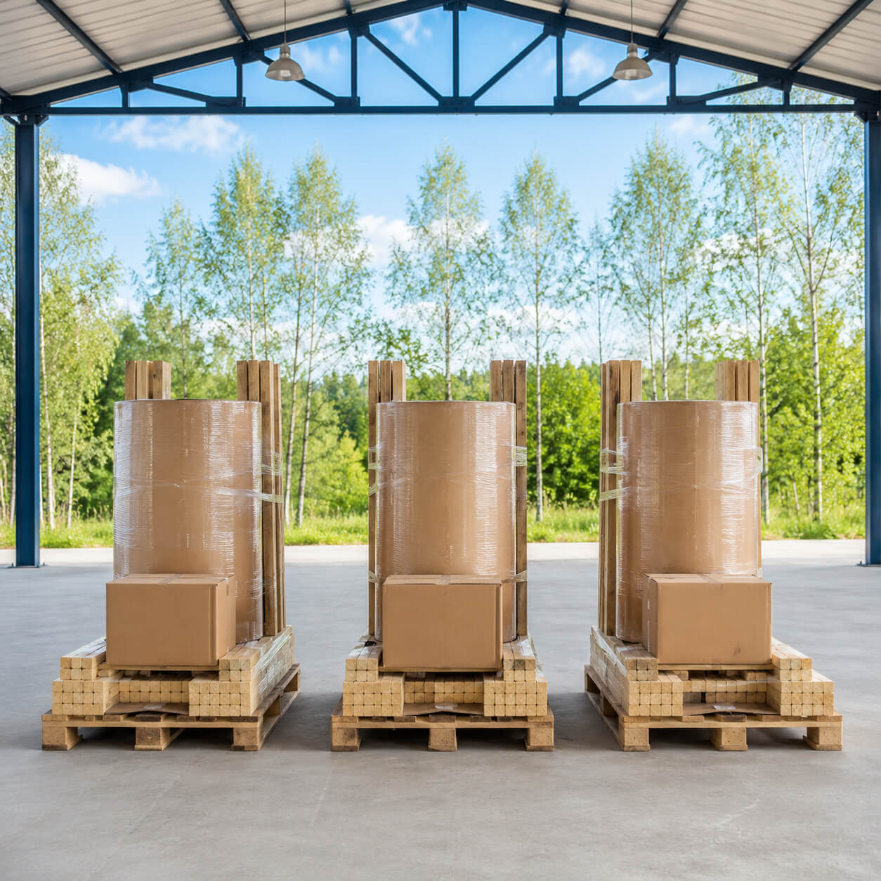 Gewächshaus aus Holz mit Polycarbonat | 2,6 m Breite