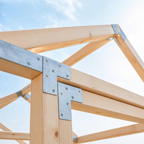 Gewächshaus aus Holz mit Polycarbonat | 2,6 m Breite