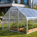 Gewächshaus aus Polycarbonat mit Stahlrahmen | 2,75 m Breite
