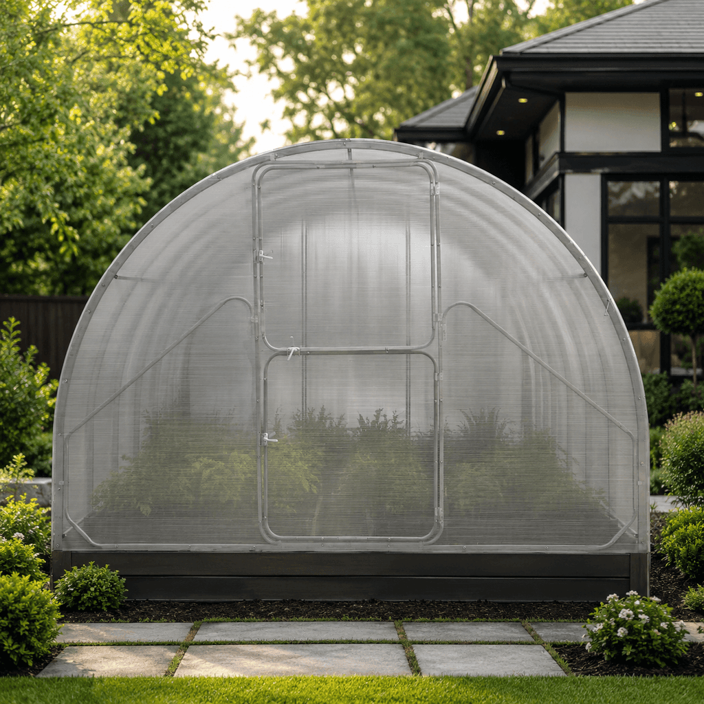 Gewächshaus aus Polycarbonat mit Stahlrahmen | 3 m Breite