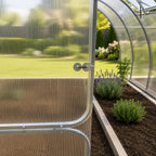 Gewächshaus aus Polycarbonat mit Stahlrahmen | 4 m Breite