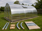Gewächshaus aus Polycarbonat mit Stahlrahmen | 4 m Breite