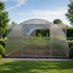 Gewächshaus aus Polycarbonat mit Stahlrahmen | 4 m Breite