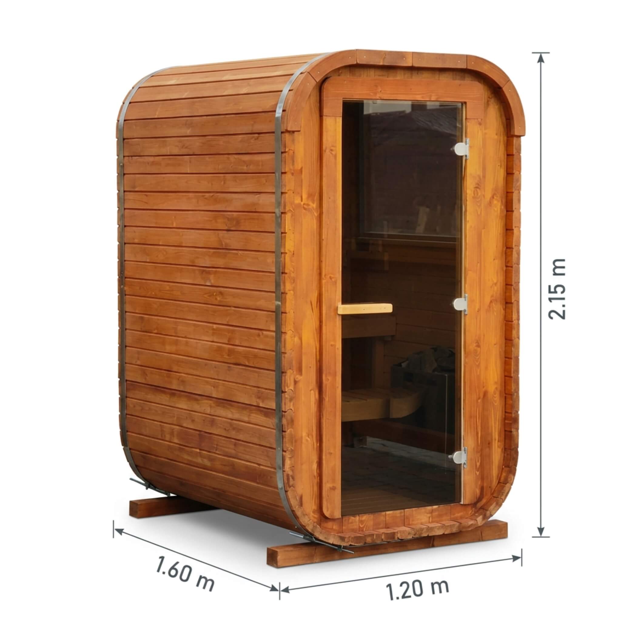 Mini-Sauna aus Holz 1,6 m