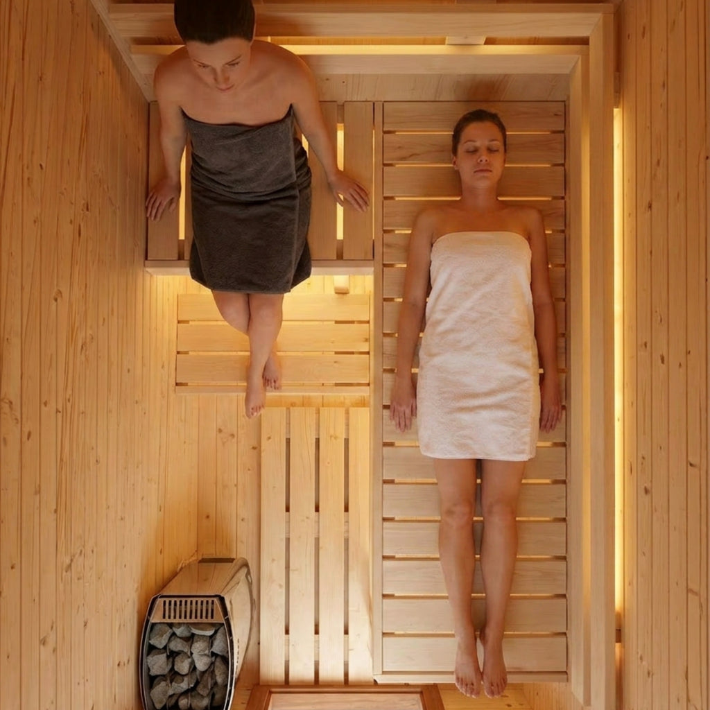 Mini-Gartensauna aus Holz 2,4 m