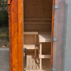 Mini-Gartensauna aus Holz 2,4 m