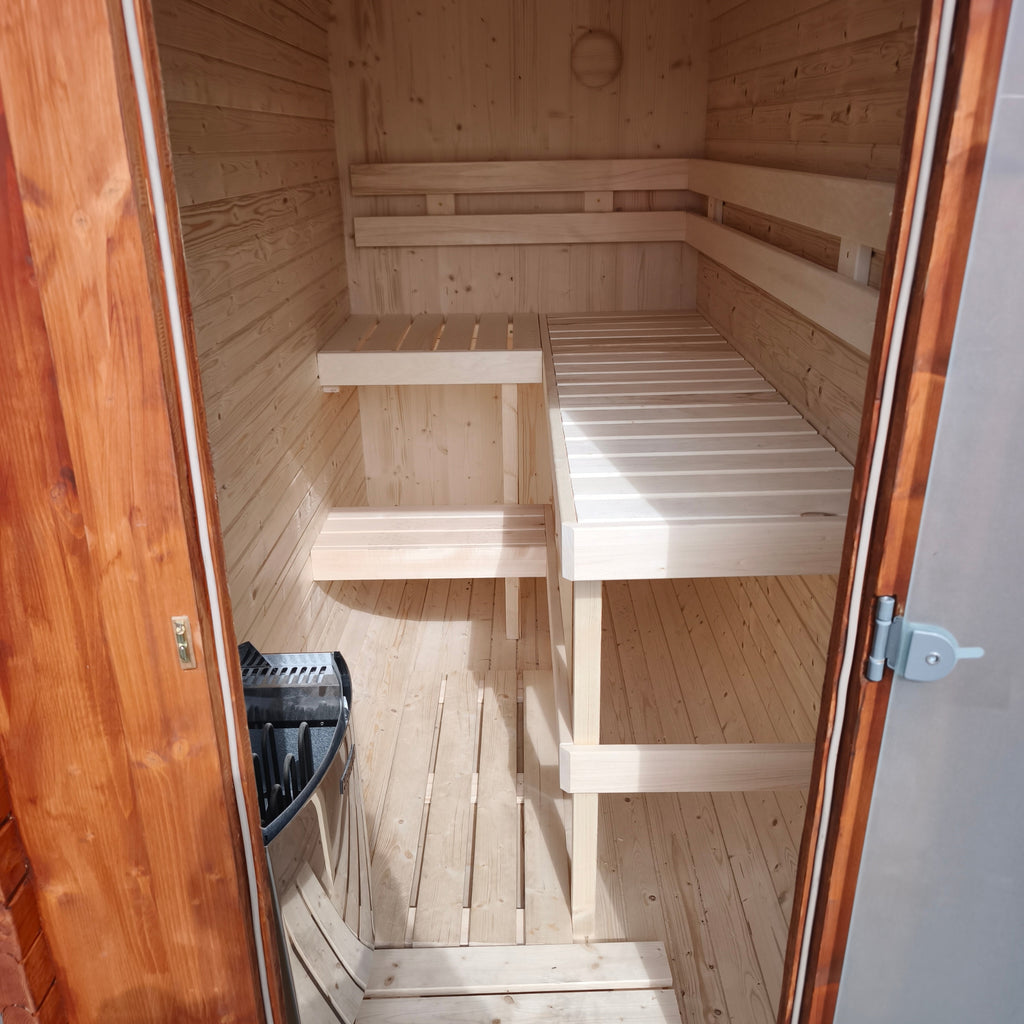 Mini-Gartensauna aus Holz 2,4 m